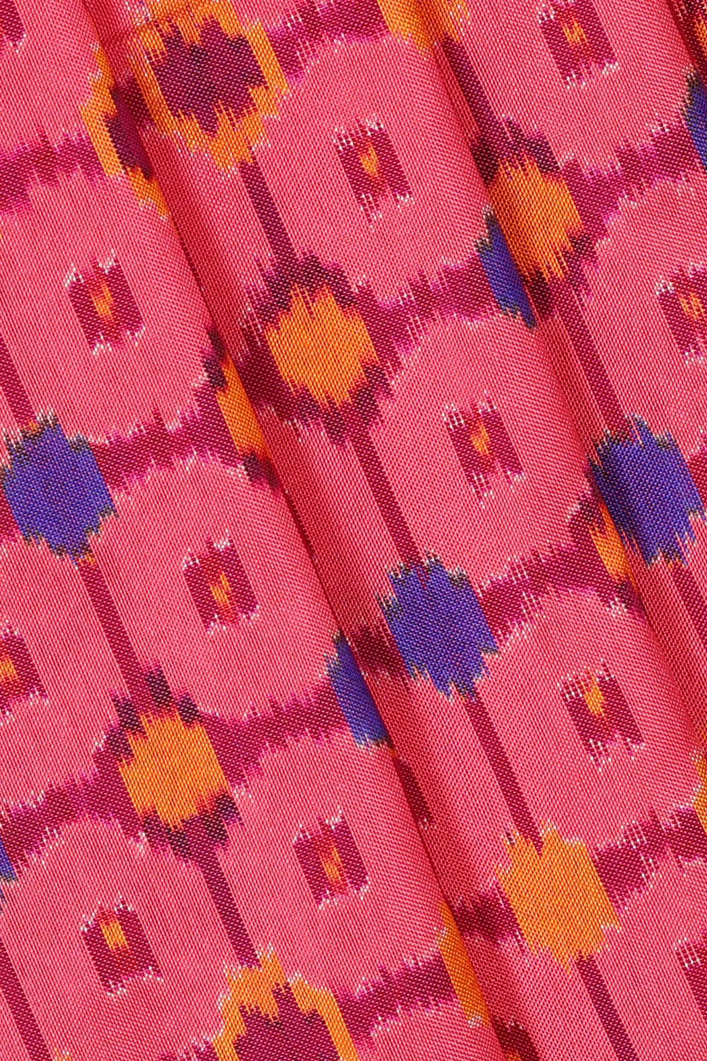 Image of Kanchi Ikat Pink Saree